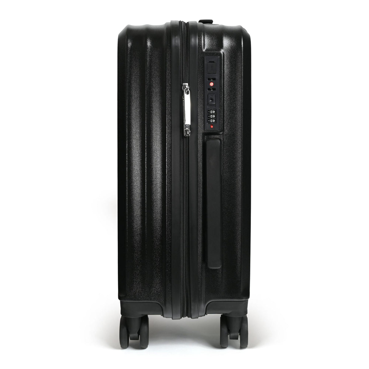 Tripmates ručni kofer (kabinski) 55 cm crni – sa USB punjačem, držačem za piće i dodatnom kukom