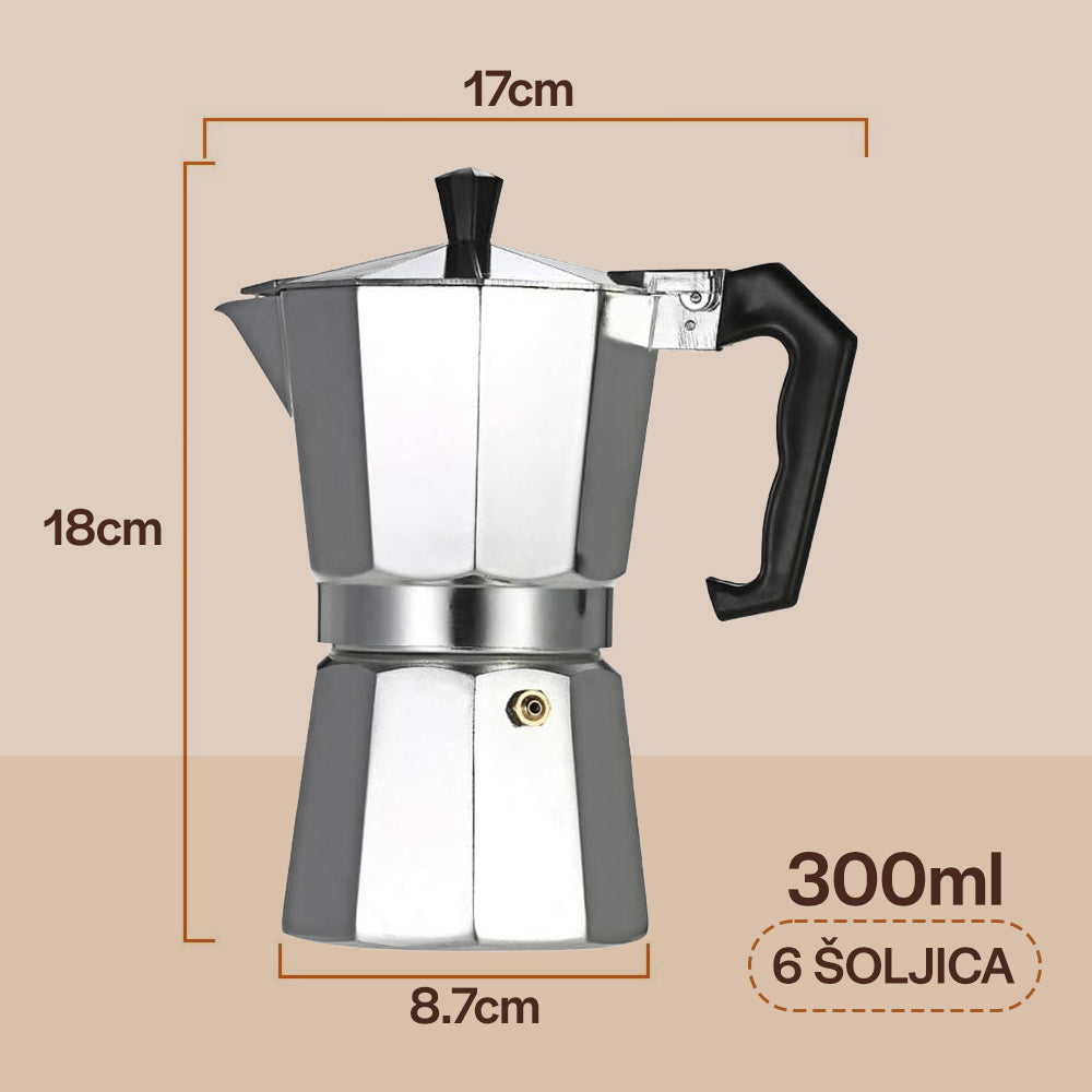 Džezva za espreso i moka kafu 300 ml – slika 6