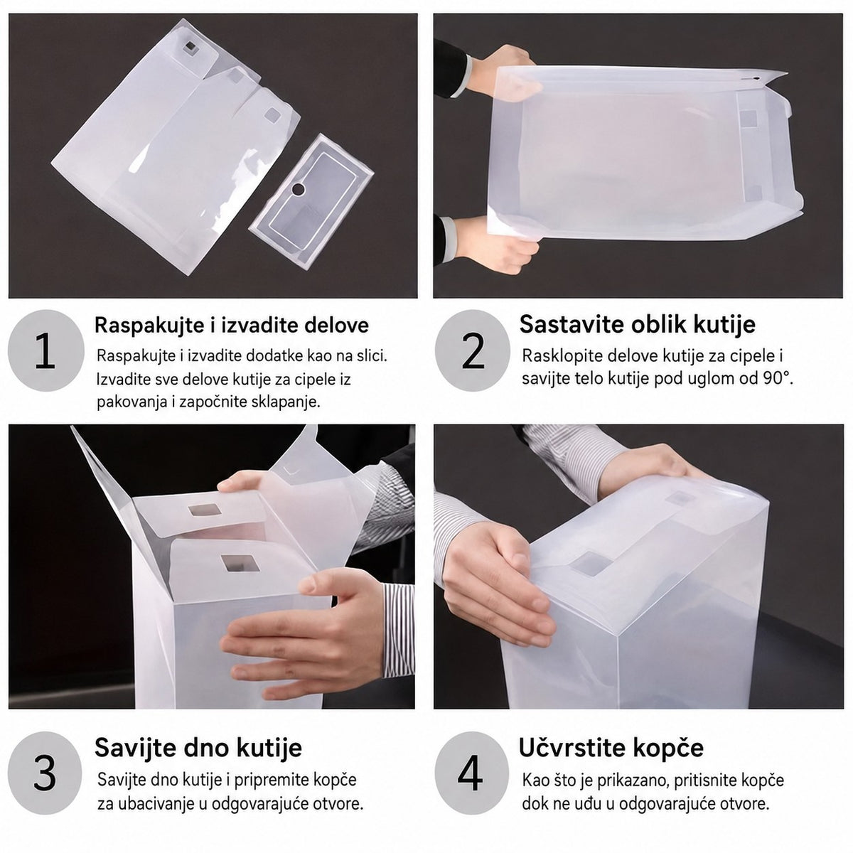 Kutije za odlaganje cipela 12 komada – slika 4