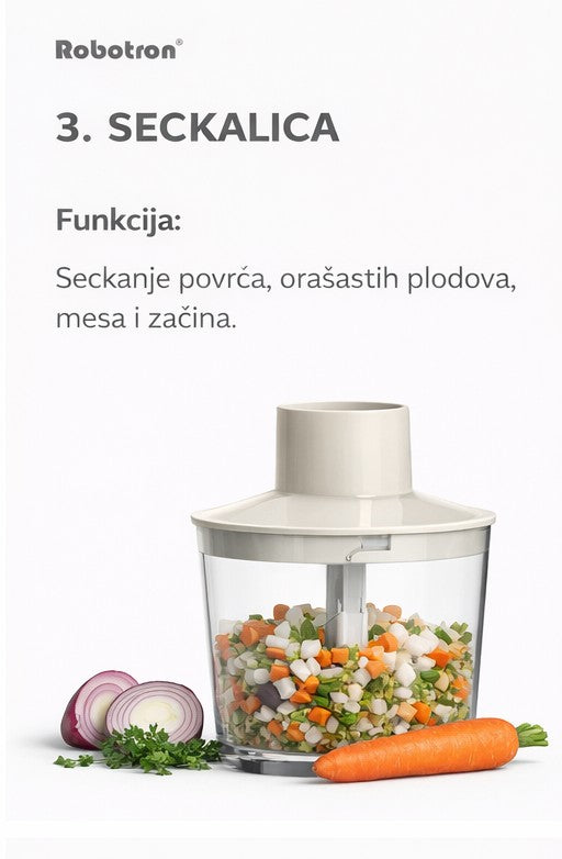 Set ručnog miksera sa dodacima 300W – slika 2