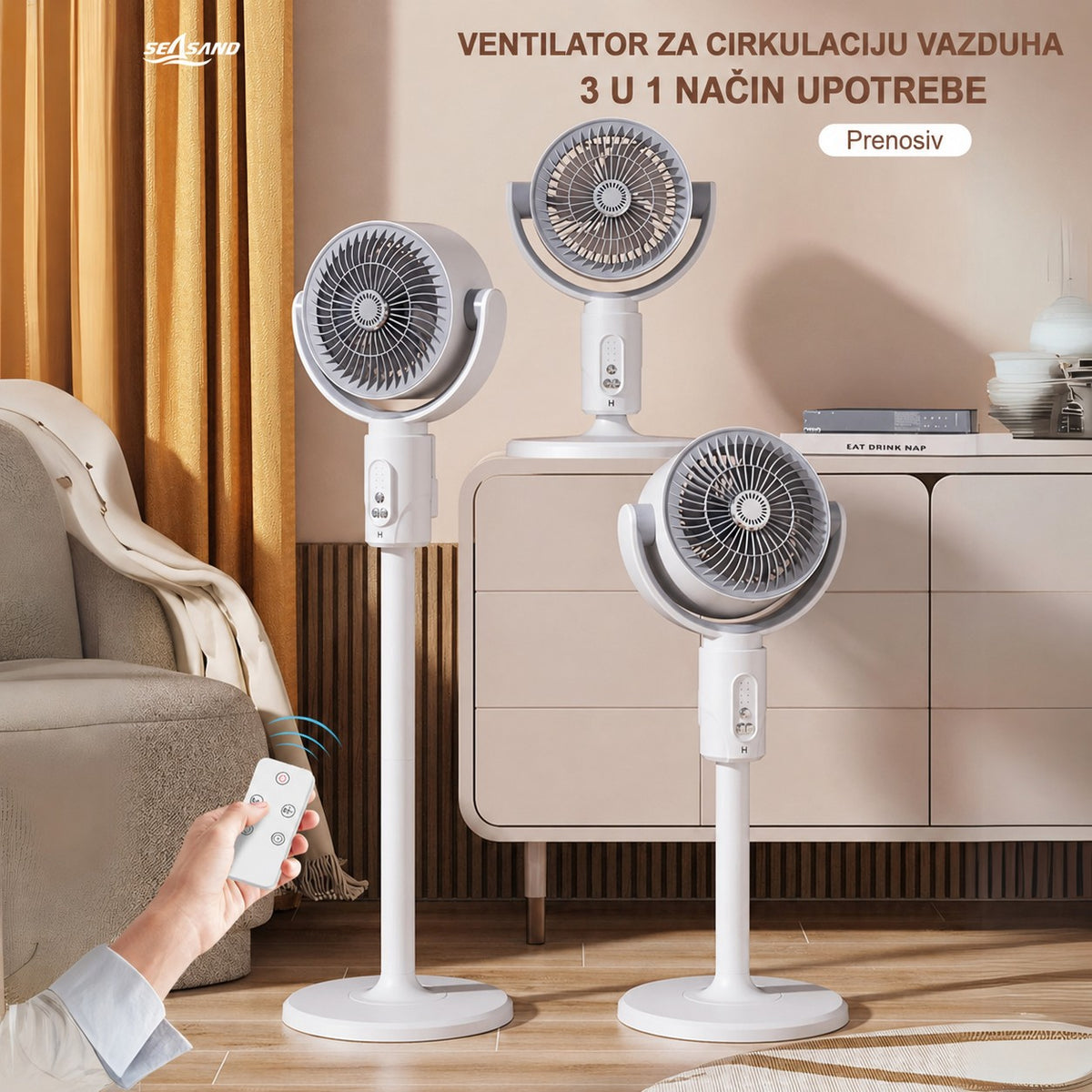Bežični punjivi ventilator F1 – slika 4