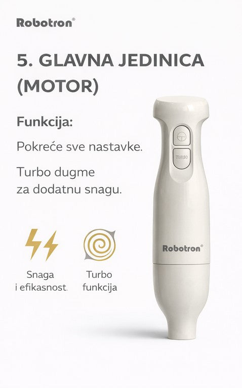 Set ručnog miksera sa dodacima 300W – slika 4